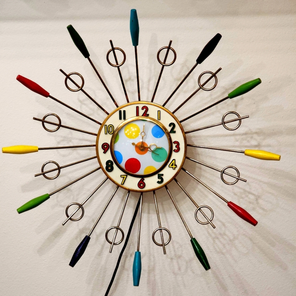 Vintage United Clock Corp Electric Wall Clock...plug-in type